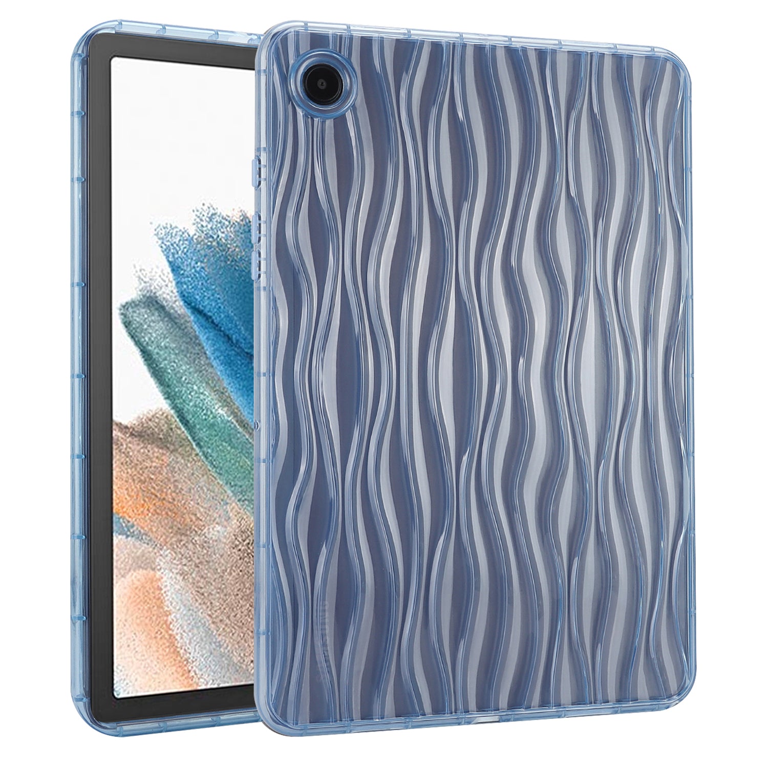 For Samsung Galaxy Tab A8 (2021) X200 Tab A8 (2022) Wave Texture Protective Cover Clear TPU Tablet Case For Samsung Galaxy Tab A8 (2021) X200 Tab A8 (2022) Wave Texture Protective Cover Clear TPU Tablet Case